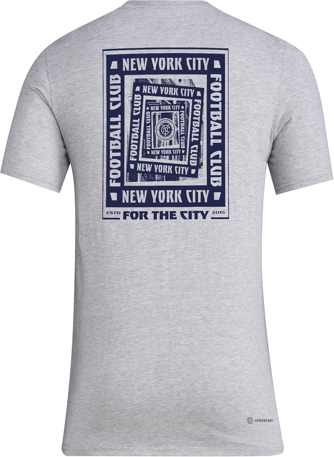 adidas Men's New York City FC Local Warp Pre-Game Short Sleeve T-Shirt