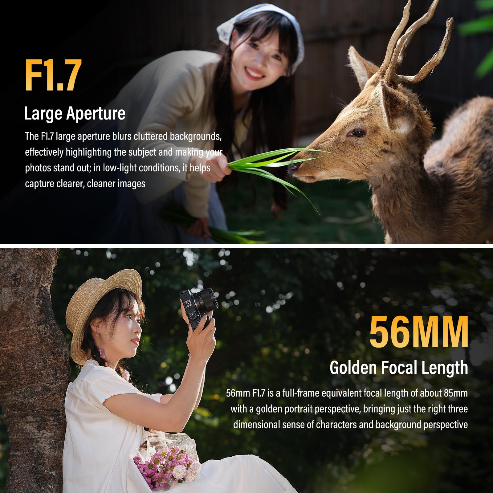VILTROX 56 mm F1.7 Air Z Mount Obiektyw Fotograficzny do obiektywu Nikon Z Camera Duże Przysłony i Auto Focus Czujniki APS-C dla Nikon Z30 Z50 Z50II Z5 Z5II Z6II Z7 Z7II Z8 Z9 ZR