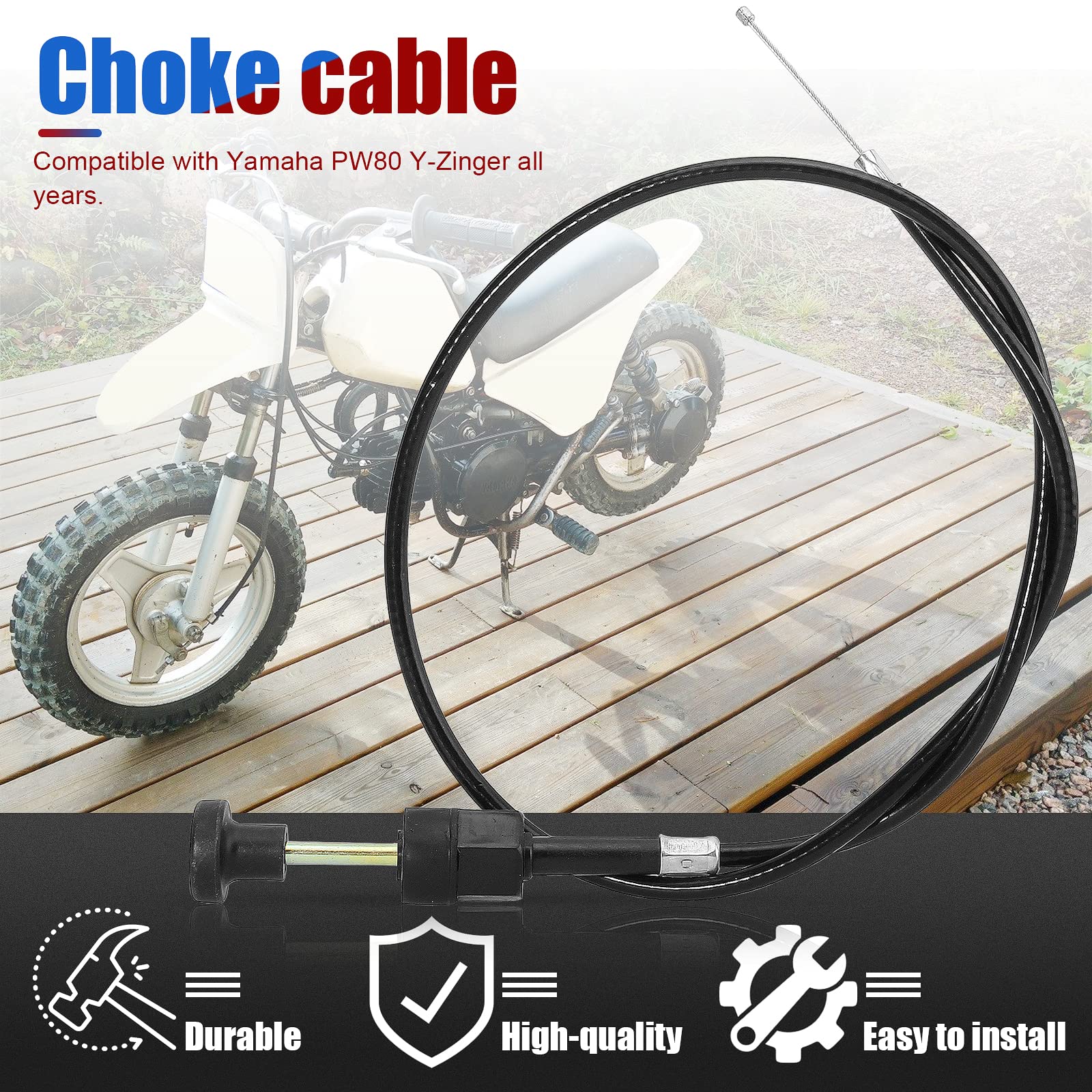 Sell 2001 YAMAHA PW80 PW 80 CHOKE CABLE AND LEVER In Myakka City