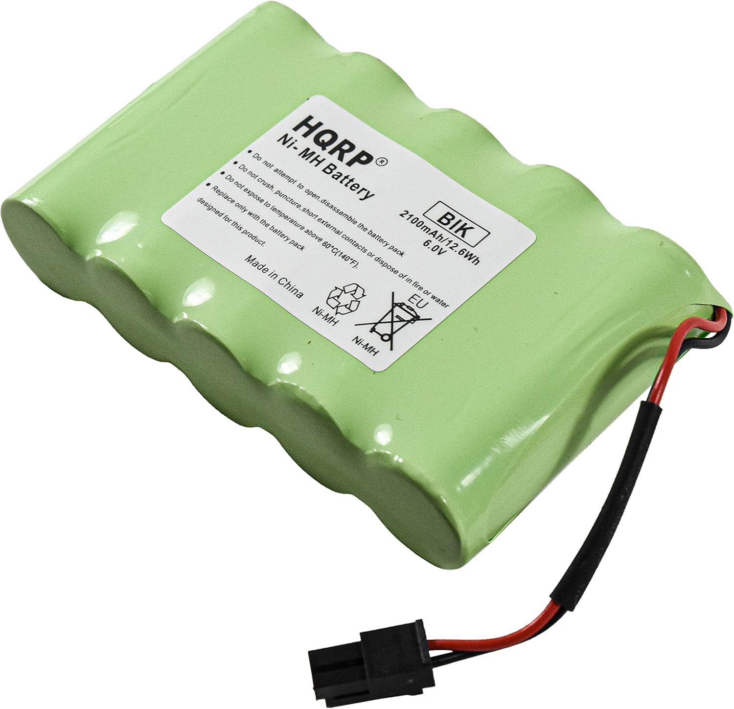 HQRP Backup Battery Compatible with GE Interlogix Simon Xti XTi-5 Security System 600-XTI-BAT A2100Mah 6V Wireless Control Panel