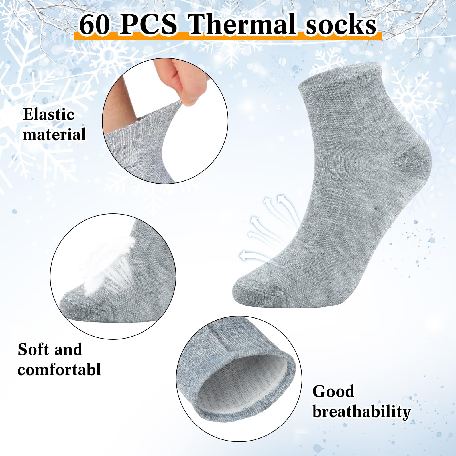 Juego de 180 mantas térmicas de emergencia de invierno, calcetines cálidos, guantes para pantalla táctil, manta espacial a granel, kit de supervivencia para clima frío, camping, senderismo, para