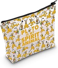 WZMPA Pluto Dog Makeup Bag Pluto Fans Gift Pluto Is My Spirit Animal Zipper Pouch Bag Pluto Dog Merchandise (Pluto Spirit)