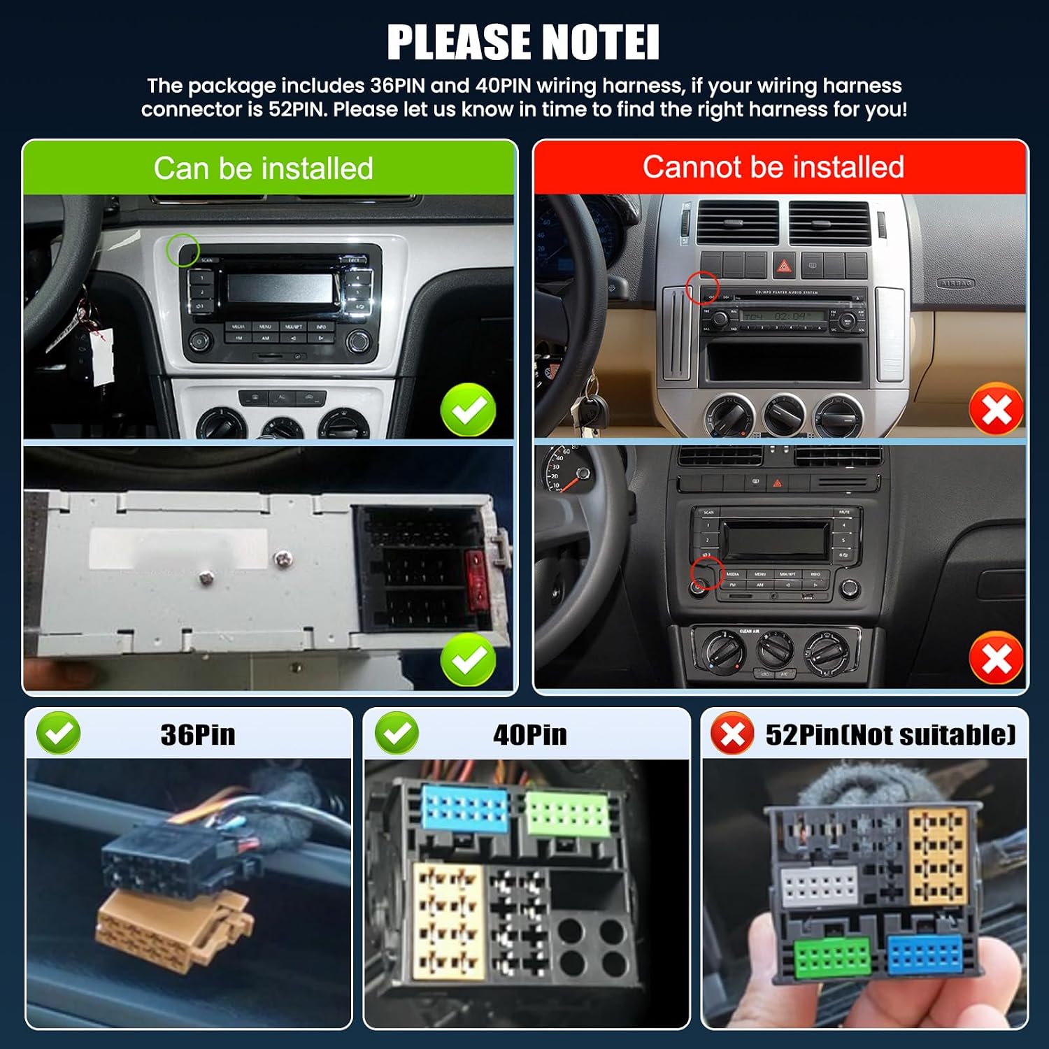 4G+64G Android Car Stereo for VW Seat Golf Passat Jetta Beetle Tiguan Touran EOS 7 inch Touchscreen Car Radio with Carplay Android Auto GPS WiFi Bluetooth FM/RDS Backup Camera