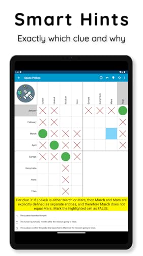 Logic Grid Puzzles - Brain Game - No Ads - Easy to Hard