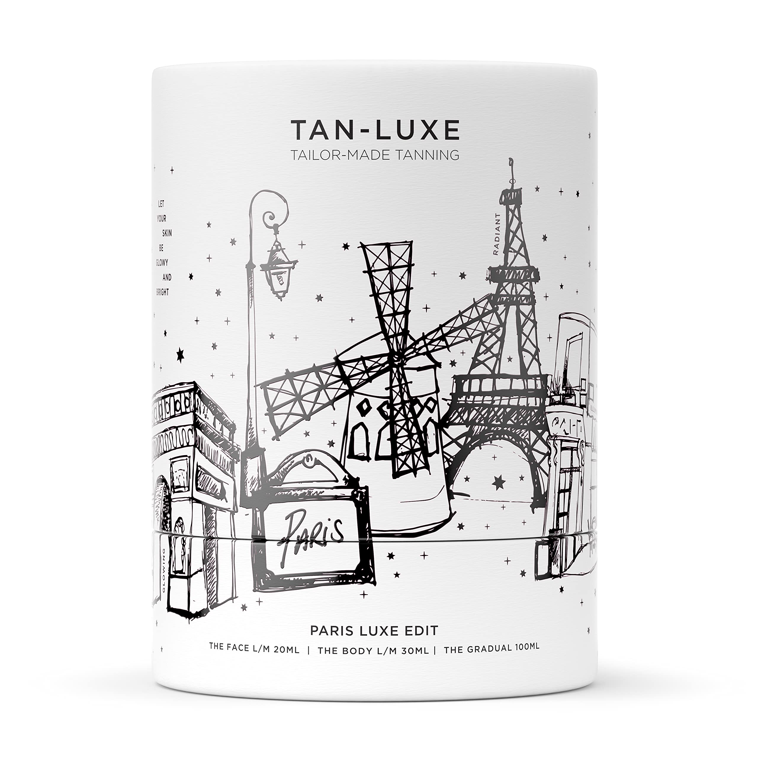 Tan Luxe Paris Luxe Edit - 100ml Gradual, The Face 20ml L/M, The Body L/M 30ml