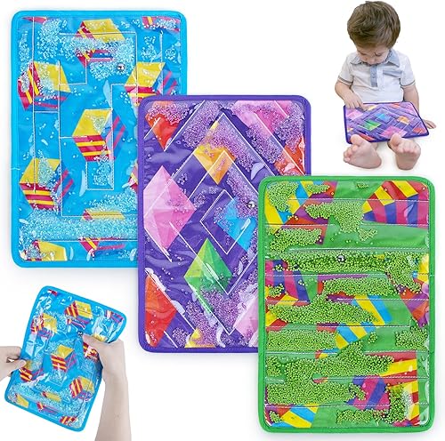 teytoy 3 piezas Fidget Marble Maze Mat Relleno Sensorial Fidget Juguetes para Niños Adolescentes con Autismo Autista Juguetes Calmantes para