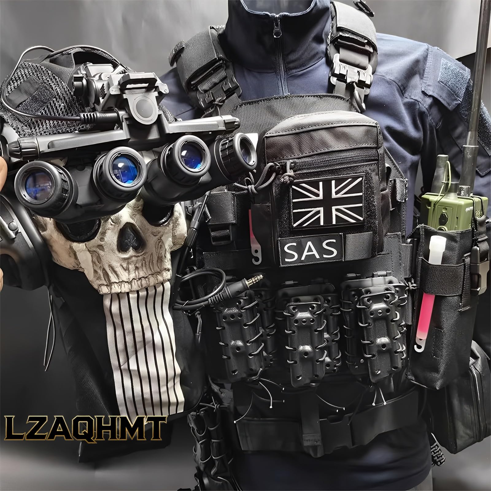 Chaleco Táctico Multifuncional Para Airsoft, Conjunto Completo - Con Portacargador Y Pequeña Bolsa Herramientas EDC. Equipo Modular Para El Pecho Para Cosplay, Juegos Guerra Al Aire Libre
