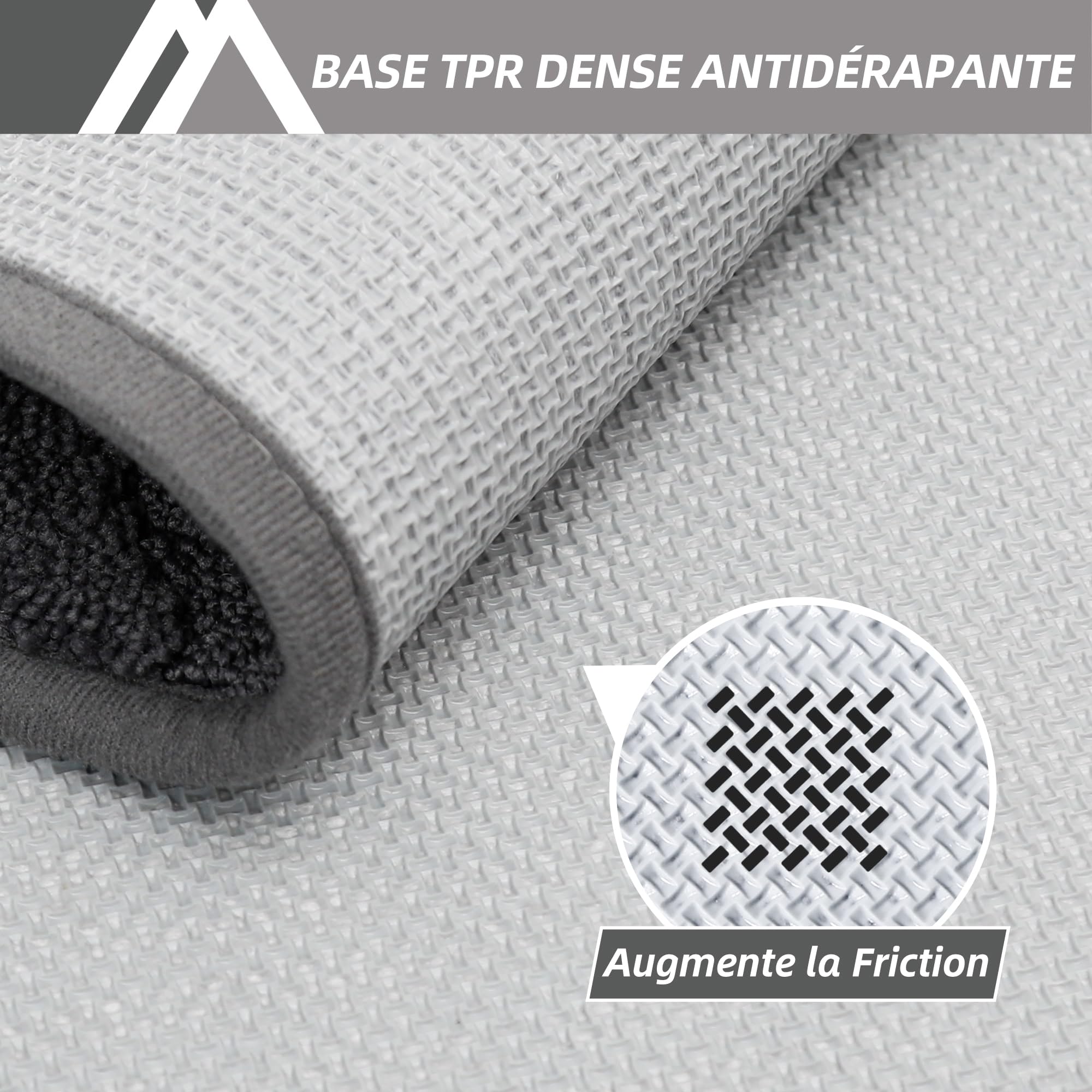 COSY HOMEER Paillasson Interieur Entree Antidérapant, 80 x 120 cm Tapis Entree, Tapis d'Entrée Intérieur Absorbant, Lavable en Machine, Anti-Salissures, Gris Foncé | Lavable et antidérapant, tissu en polyester absorbant, 1,5 cm, doux, pour couloir, cuisin