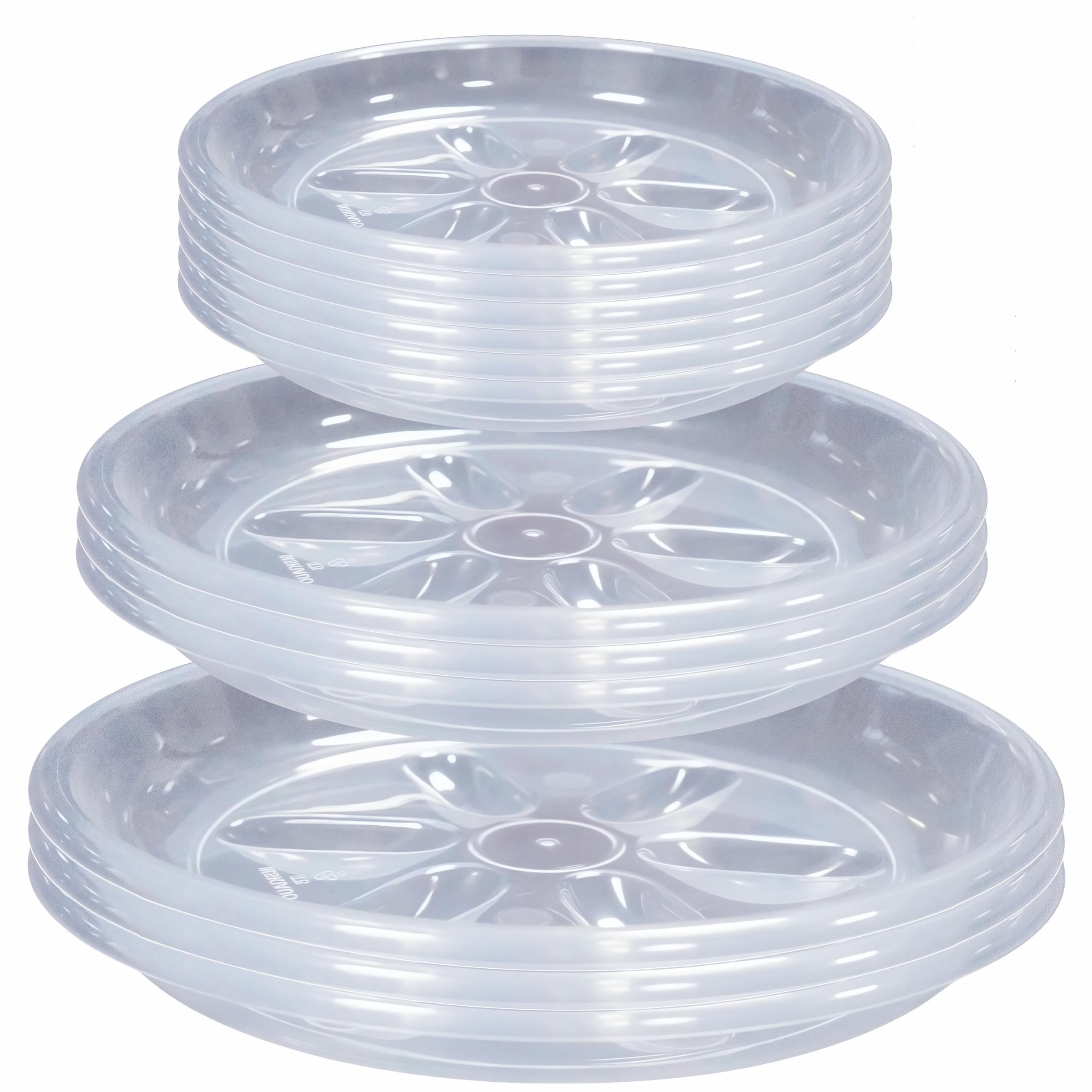Plant Saucers - 6 Pack Heavy Duty Drainage Trays -20