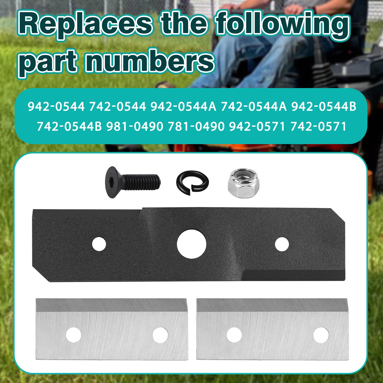 Amazon.com : 742-0571 781-0490-2P 710-1054 Wood Chipper Blades