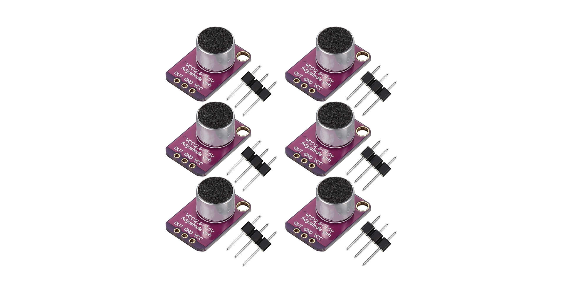 Amazon.com: 6 Pieces Electret Microphone Amplifier Module