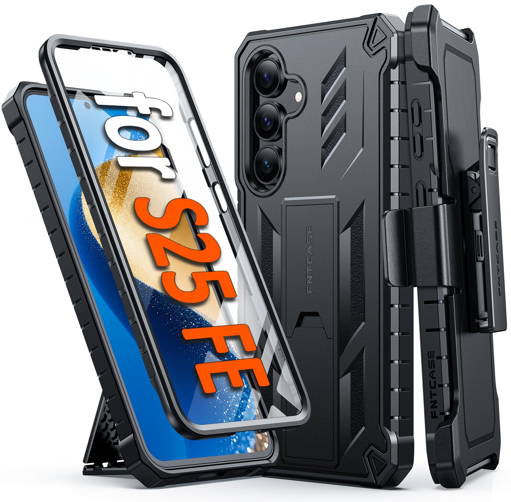 Photo 1 of FNTCASE for Samsung Galaxy S25 FE Belt Clip Case