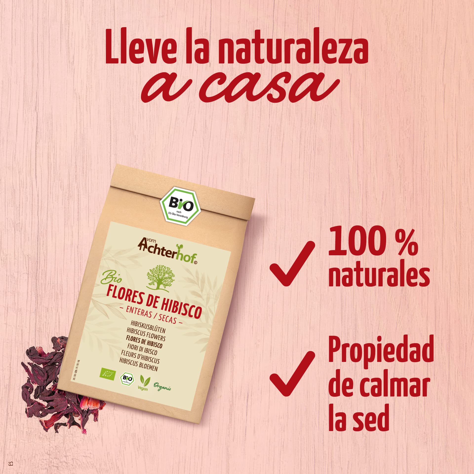 Orgánicas Flores de Hibisco Secas Enteras 1000g Té de Hibisco Aromático