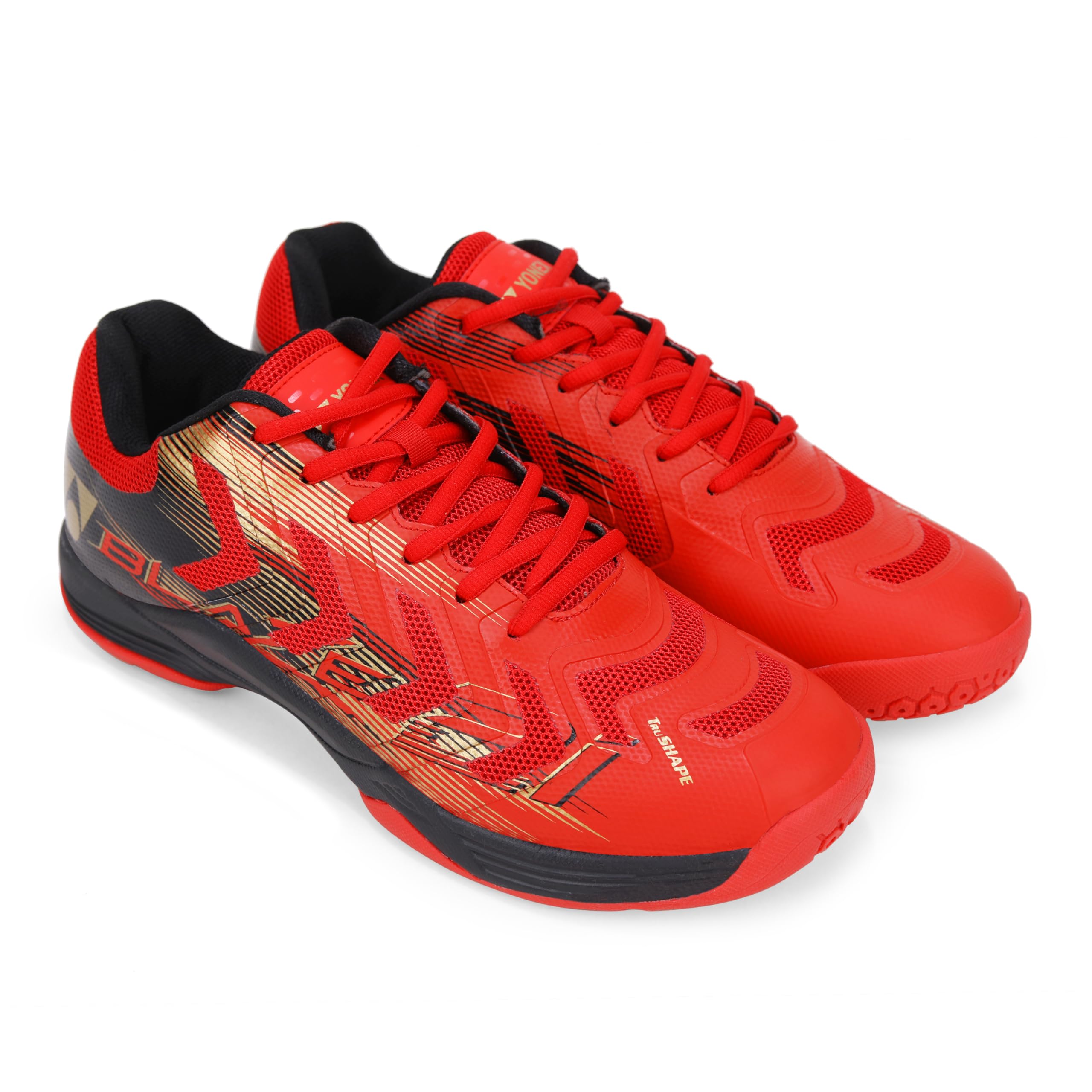 YONEX * Badminton Shoes Blaze 2I RED Black Gold 5/8903224429638