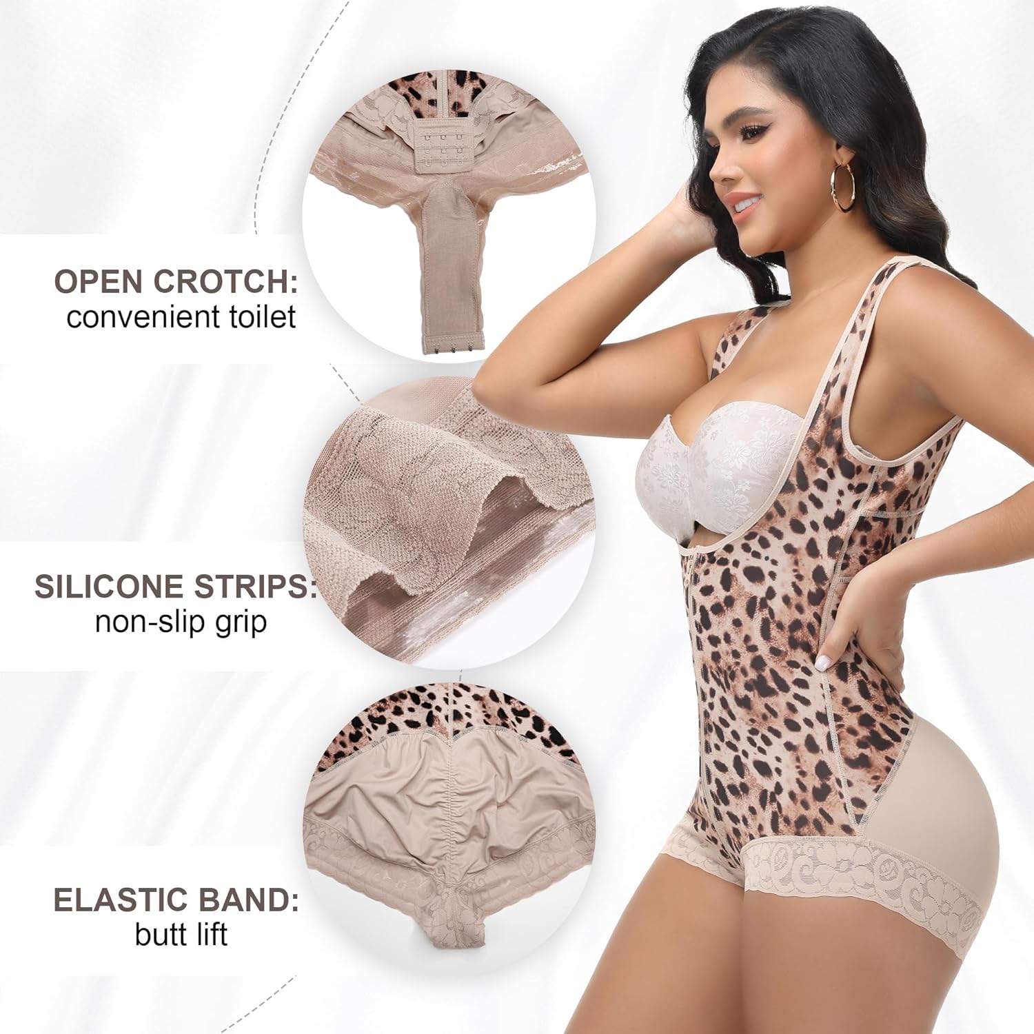 M MYODRESS Fajas Colombianas Moldeadoras Shapewear Tummy Control Full Body Shaper Post Surgery Compression Garment Shaping - Image 4