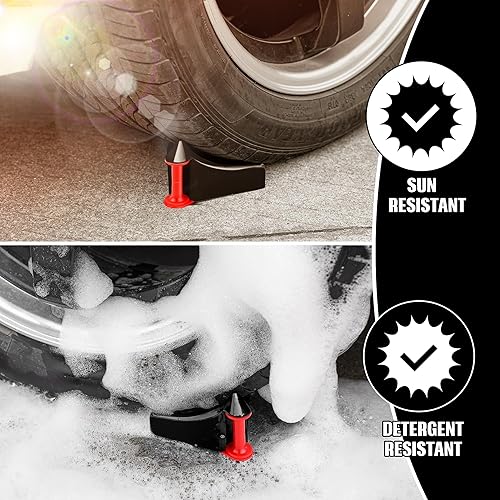 Miniatura 2 de 4 piezas guía de manguera de automóvil, rodillo de manguera de neumático para lavado de automóviles, guía detallada de manguera de neumáticos para