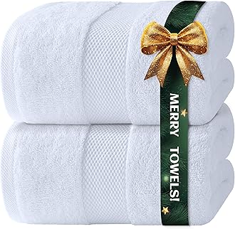 Luxury Bath Sheet Towels Extra Large | Highly Absorbent Hotel spa Collection | 35x70 Inch | 2 Pack (White)