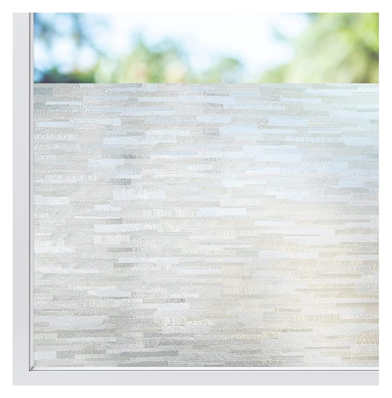 Window Film Electrostatic Glass Stickers,Privacy Film, 3D Privacy Heat Blocking Multicolor Multiple Sizes(Gold,30x300cm)
