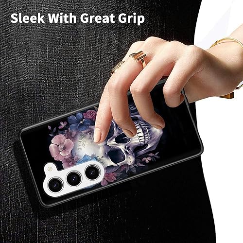 Miniatura 719 de Funda protectora para Samsung Galaxy A13 5G/A04S para Samsung Galaxy A13 5G/A04S, funda de silicona TPU suave con calavera de rosa, diseño elegante