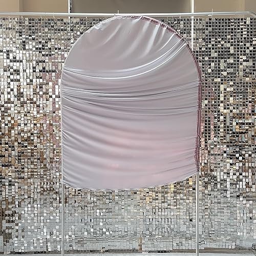 Miniatura 3 de Cubierta de fondo de arco con patrón de ondas rosas para fiesta de cumpleaños, boda, baby shower, fondos de chiara, marco de pared arqueado,