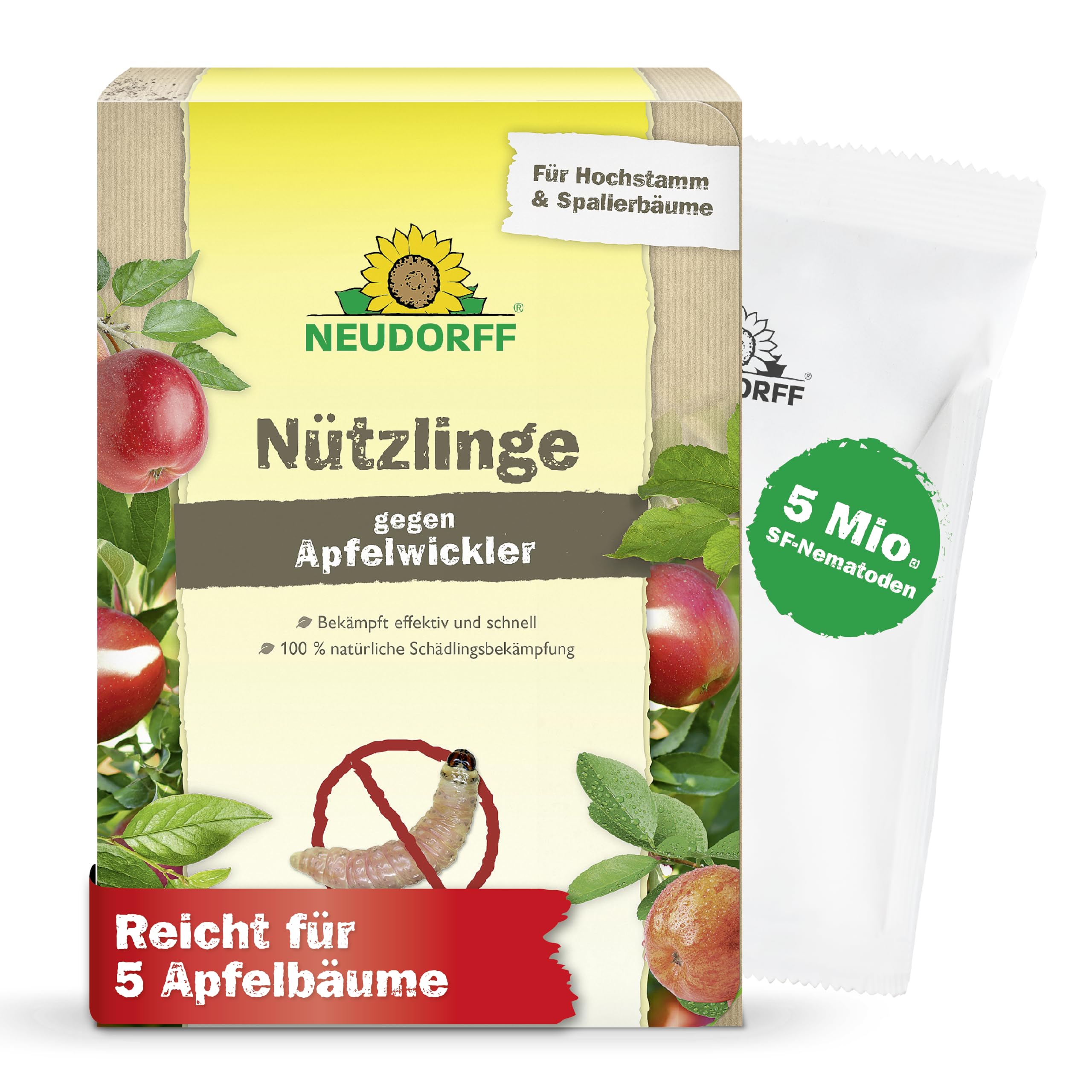 Neudorff SF-Nematoden Nützlinge gegen Apfelwickler – Natürliche Bekämpfung von Larven