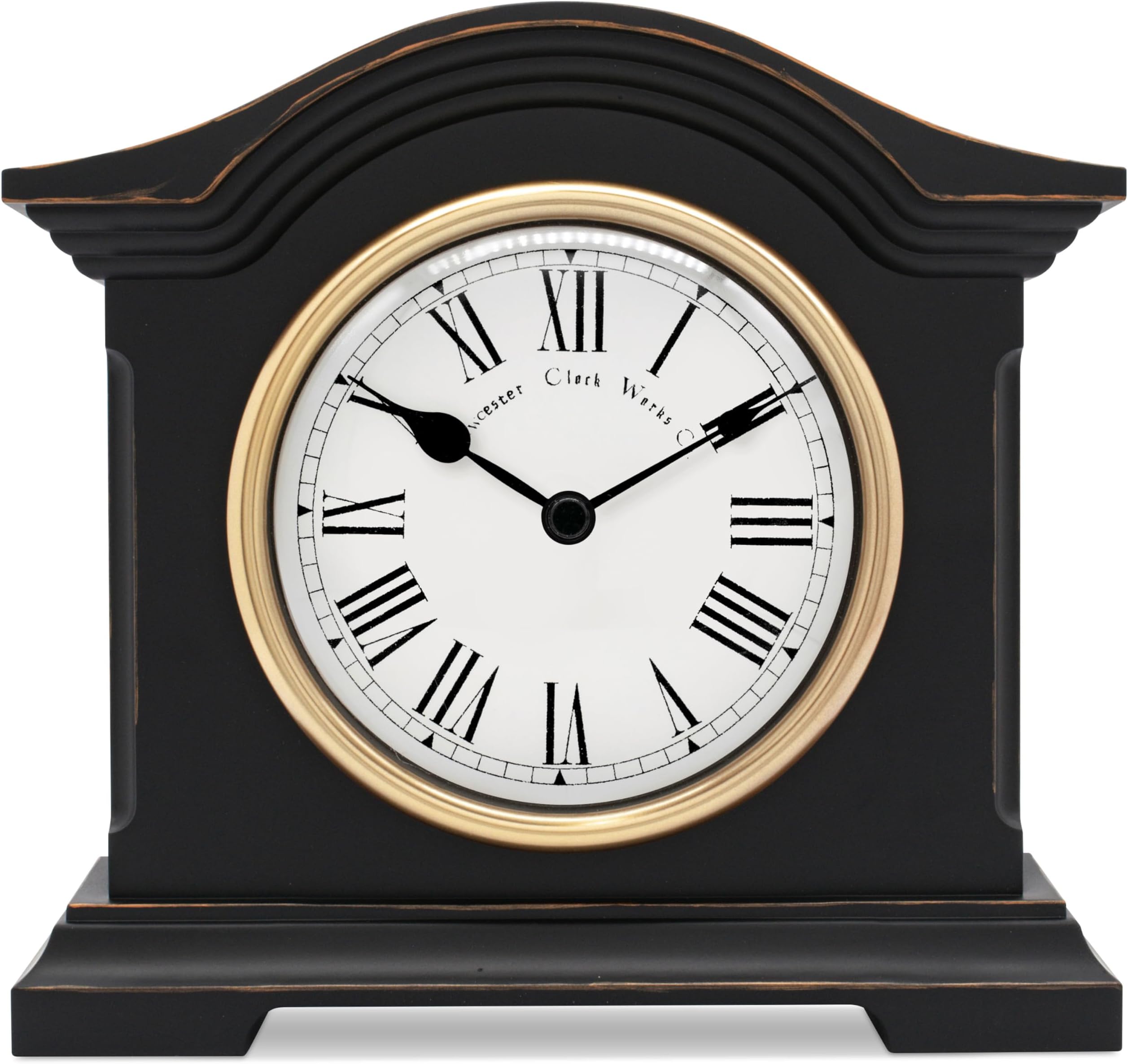 Acctim 33283 Falkenburg Mantel Clock, Black