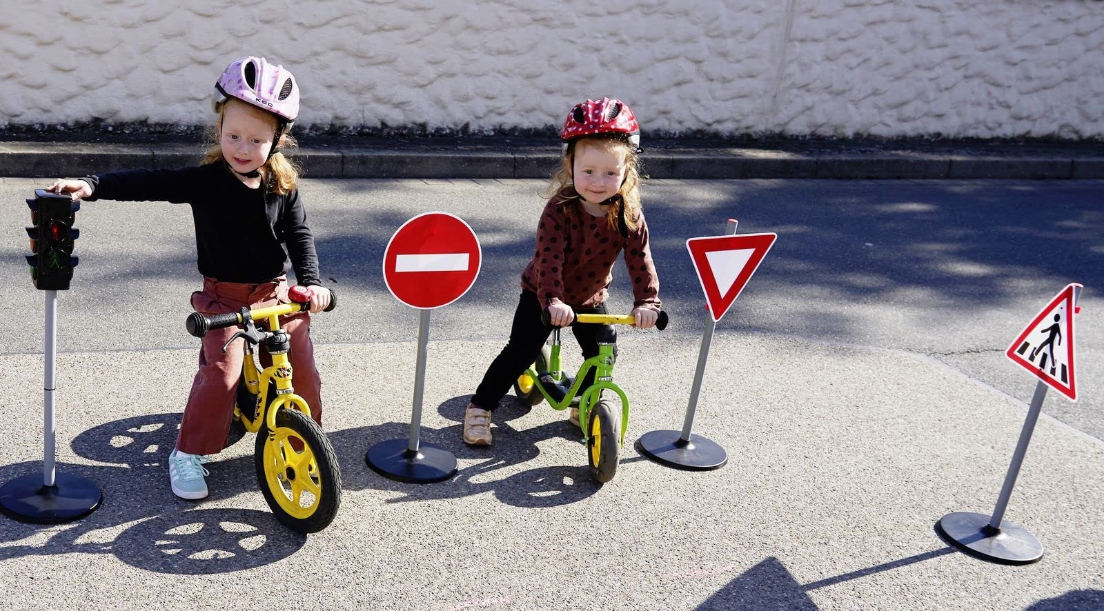 Alldoro 60096 Panneaux de Signalisation pour Enfants, 6 Panneaux, 72 cm Multicolore