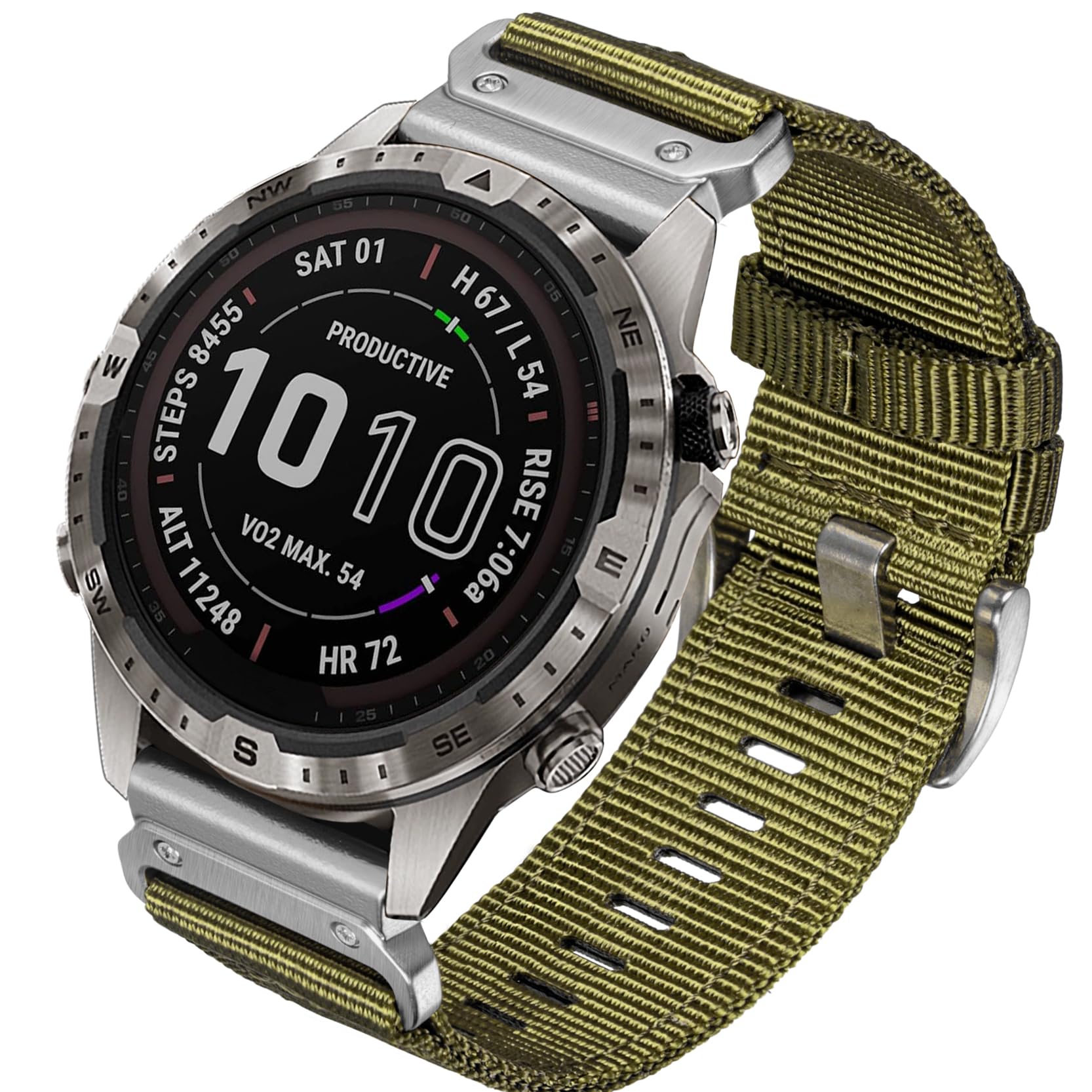 Rugged Nylon Watch Band Compatible with Garmin Fenix 9 QuickFit
