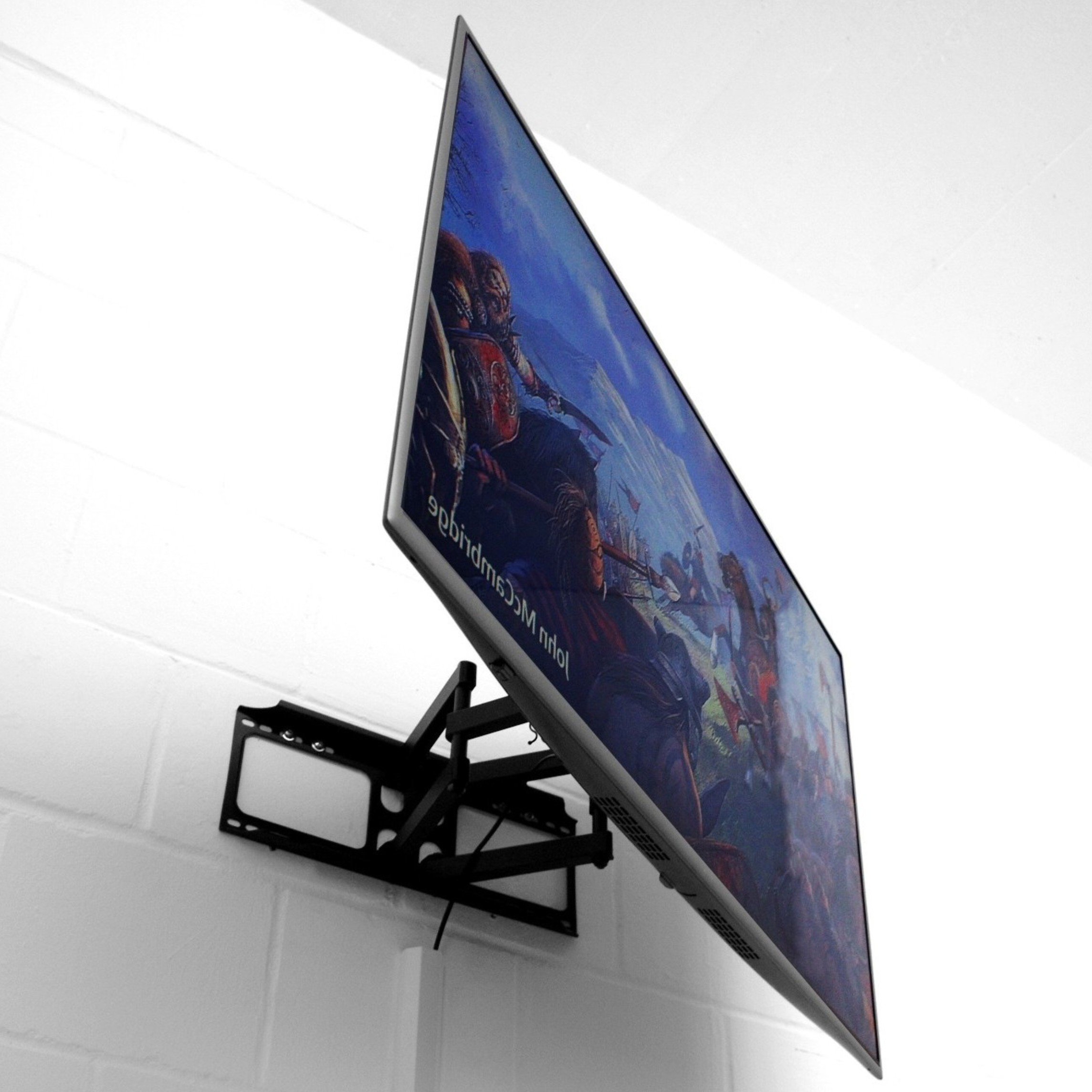 HOCHWERTIGE TV Wandhalterung QLED/OLED/LED/LCD, 42-65 Zoll ✓ EXTREM Stabil ✓ Mit Fischer Zubehör ✓ Drehbar | Fernsehhalterung, VESA | Für Samsung, LG, Philips, Sony, Panasonic, Medion, Hisense