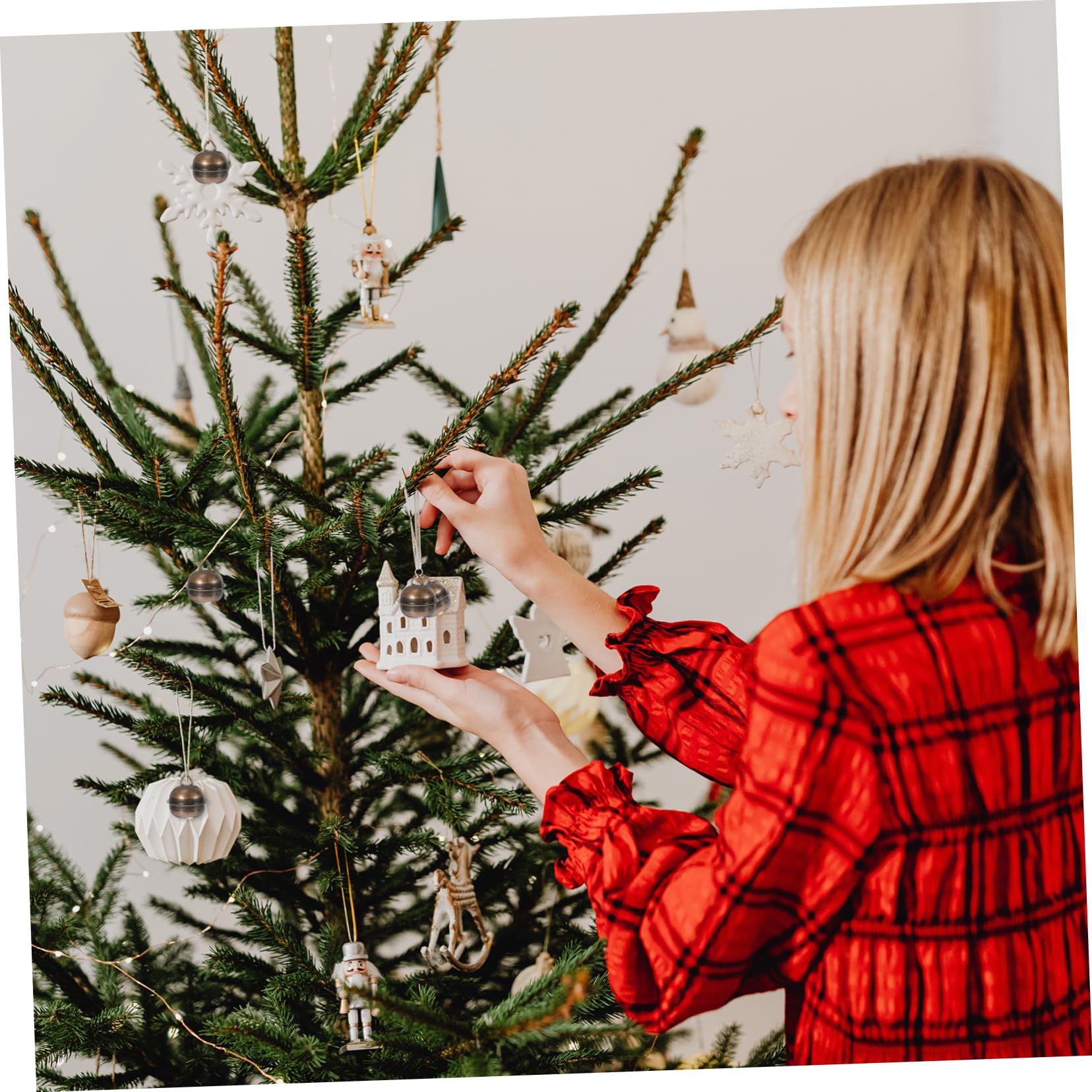 Cabilock 4 Set Campane Di Natale Decorazioni Natalizie Per Albero Porta Orpello Pendenti Natalizi Ciondolo Natalizio Campanelli Di Bronzo Decorazione Della Campana Di Natale 60 Pezzi * 4