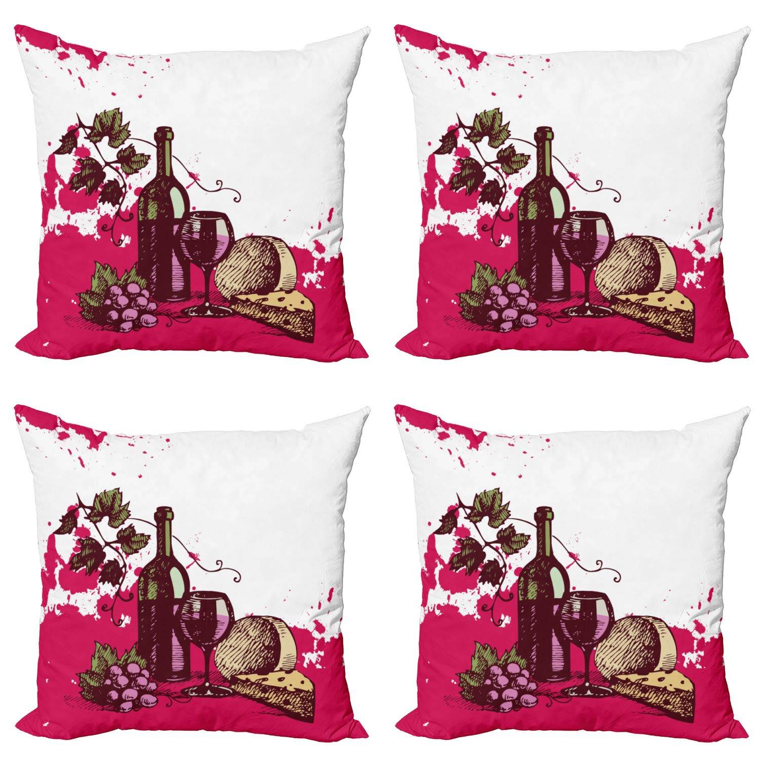 ABAKUHAUS Asilo Federe Cuscini Set di 2, Safari Jungle Divertente