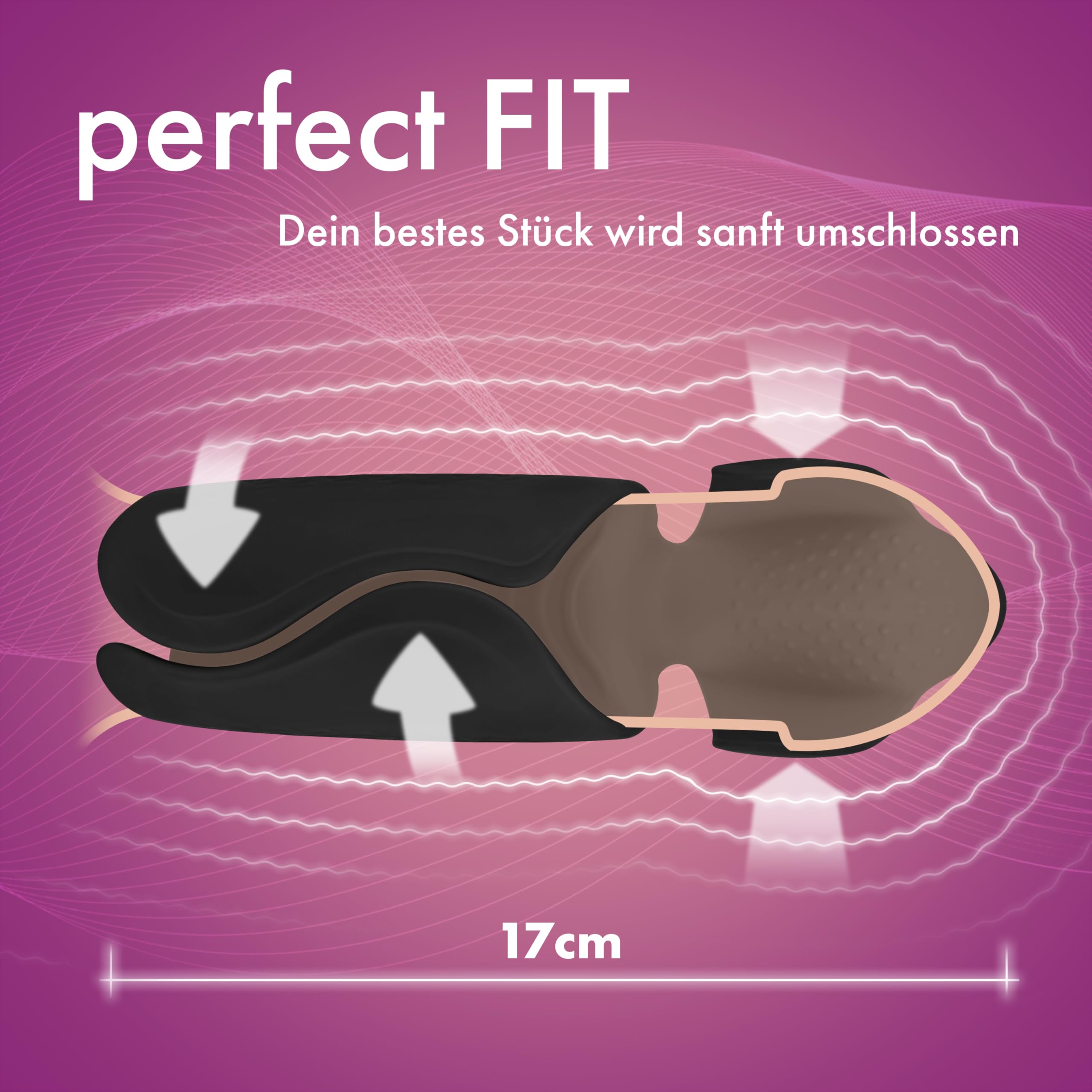 EIS Ergonomischer Masturbator für Männer | 100 Vibrationsprogramme | 16 cm