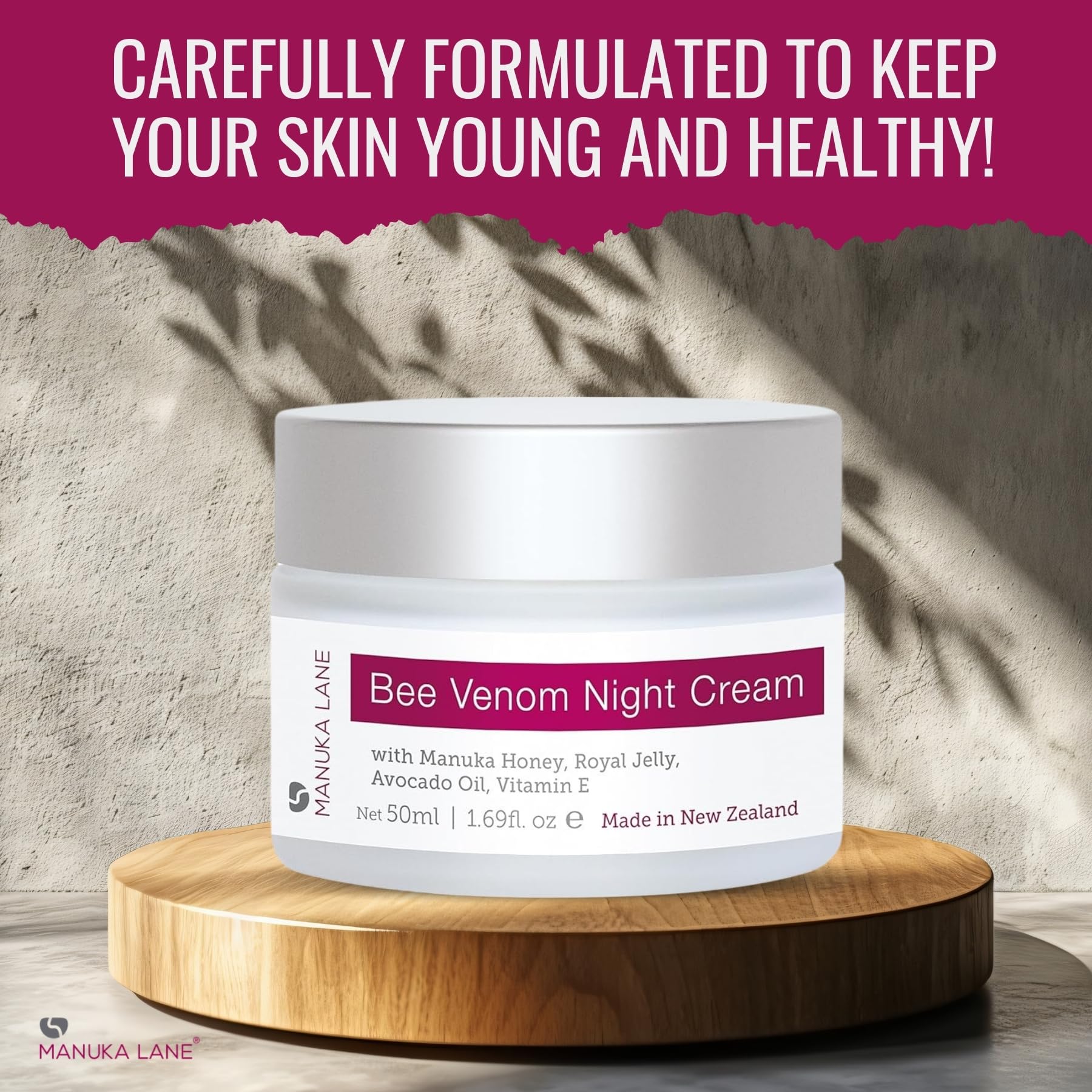 Amazon.com: Manuka Lane Bee Venom Night Cream for Face and Neck