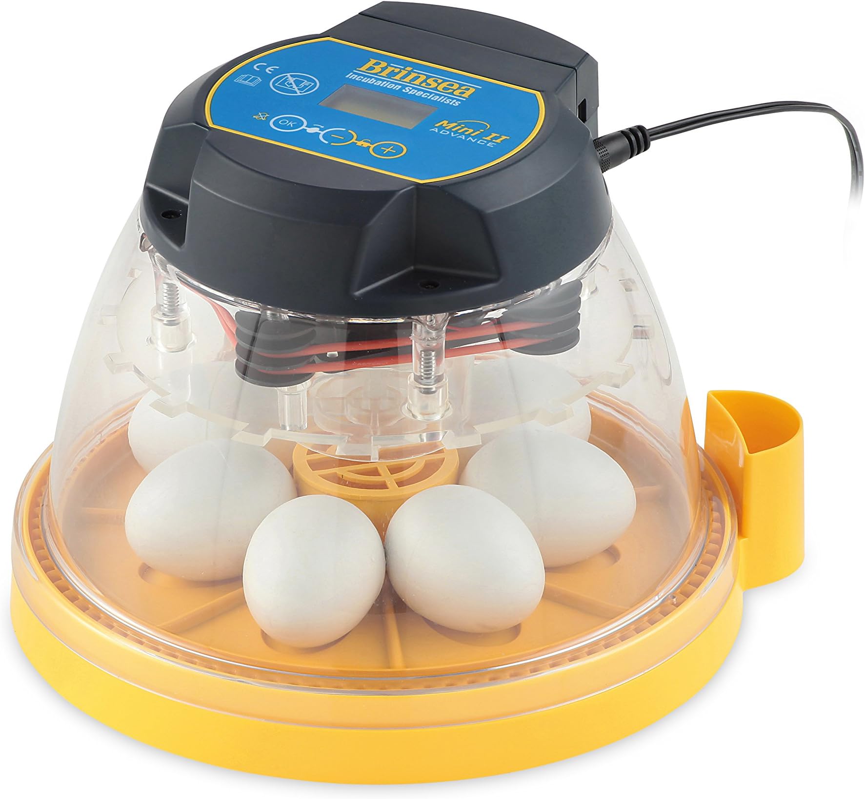 Mini II Advance Egg Incubator with Automatic Egg Turning and Temperature Control for Hatching 7 Chicken, Duck, or Other Eggs, Ideal Incubator for Hobbyists, Teachers, and Learners