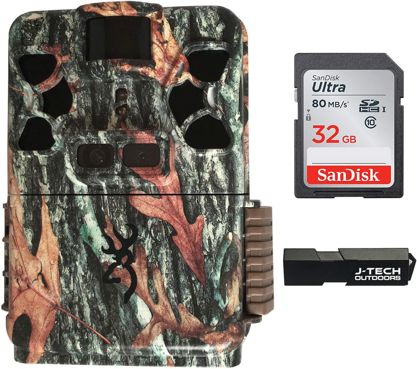 Browning Patriot Trail Game Camera Bundle Includes 32GB Memory Card and JTECH Card