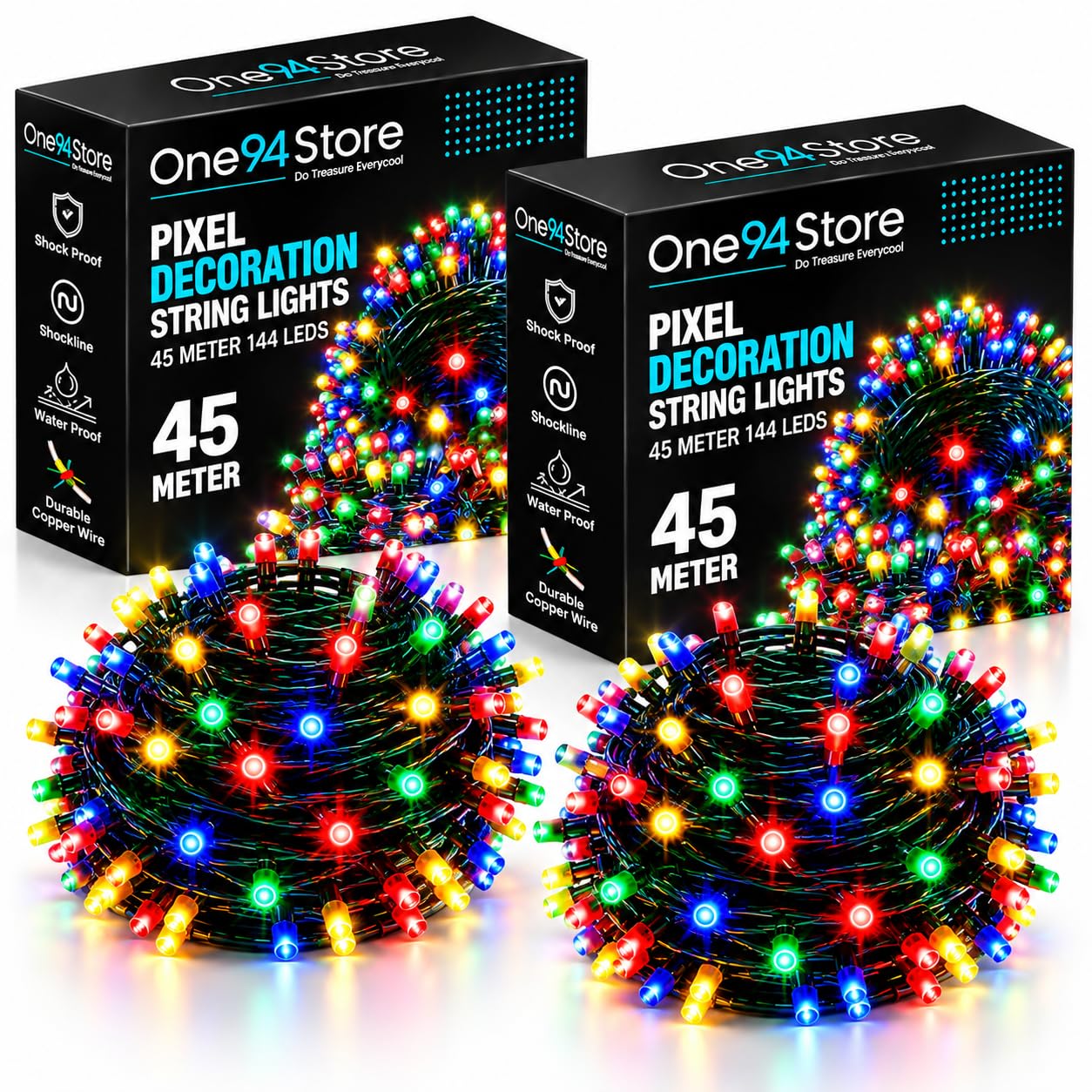 56 LED Fairy Lights - 20m Warm White String Lights -13