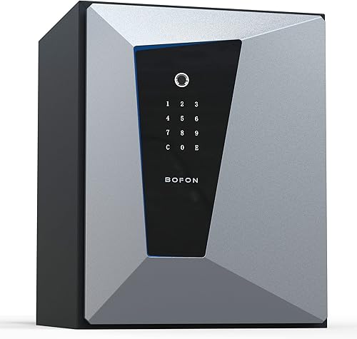 Y-Series Caja fuerte inteligente de huellas dactilares, caja de seguridad con llave, 1.45 cúbicos, caja de seguridad para el hogar (2.1 pies cúbicos