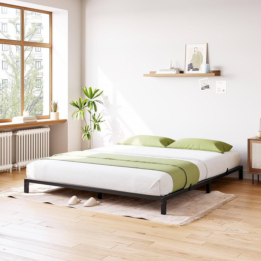 Amazon.com: IDEALHOUSE 6 Inch Full Bed Frame No Box Spring
