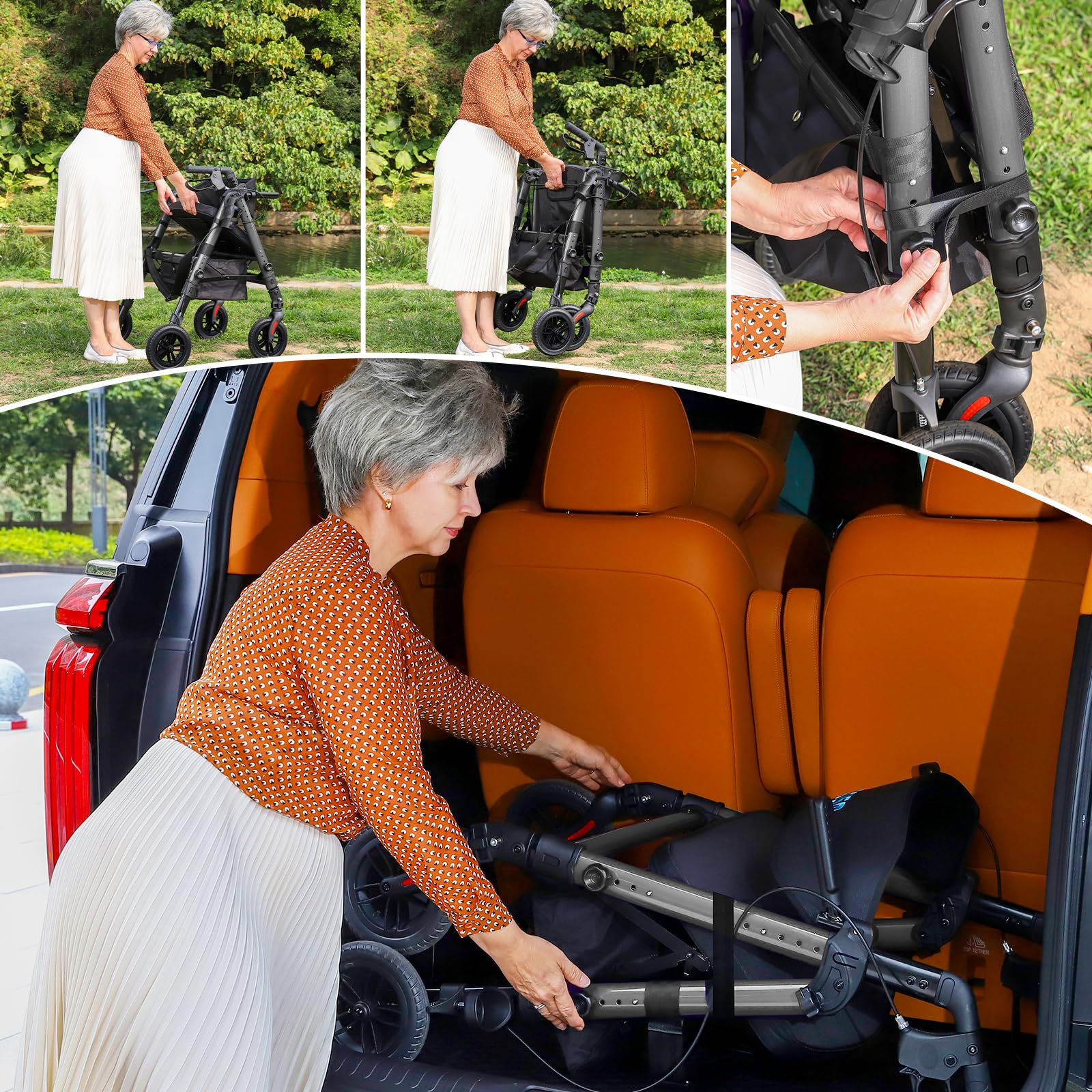 Bariatric Rollator with Seat - 450 lb Capacity -9 Bariatric Rollator with Seat - 450 lb Capacity -9