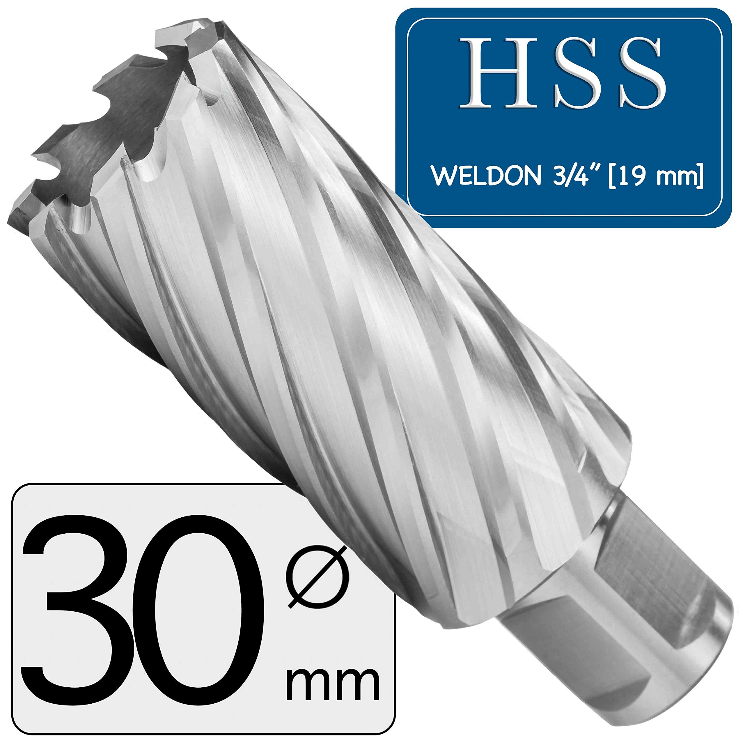 MELVER Wiertło rdzeniowe HSS trzon 19 mm [3/4"] Głębokość cięcia: 55 mm (30)