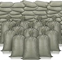 Nuenen 300 Heavy Duty Woven Polypropylene Sandbags with Ties - 14x26 Flood Hurricane Protection Bulk Pack