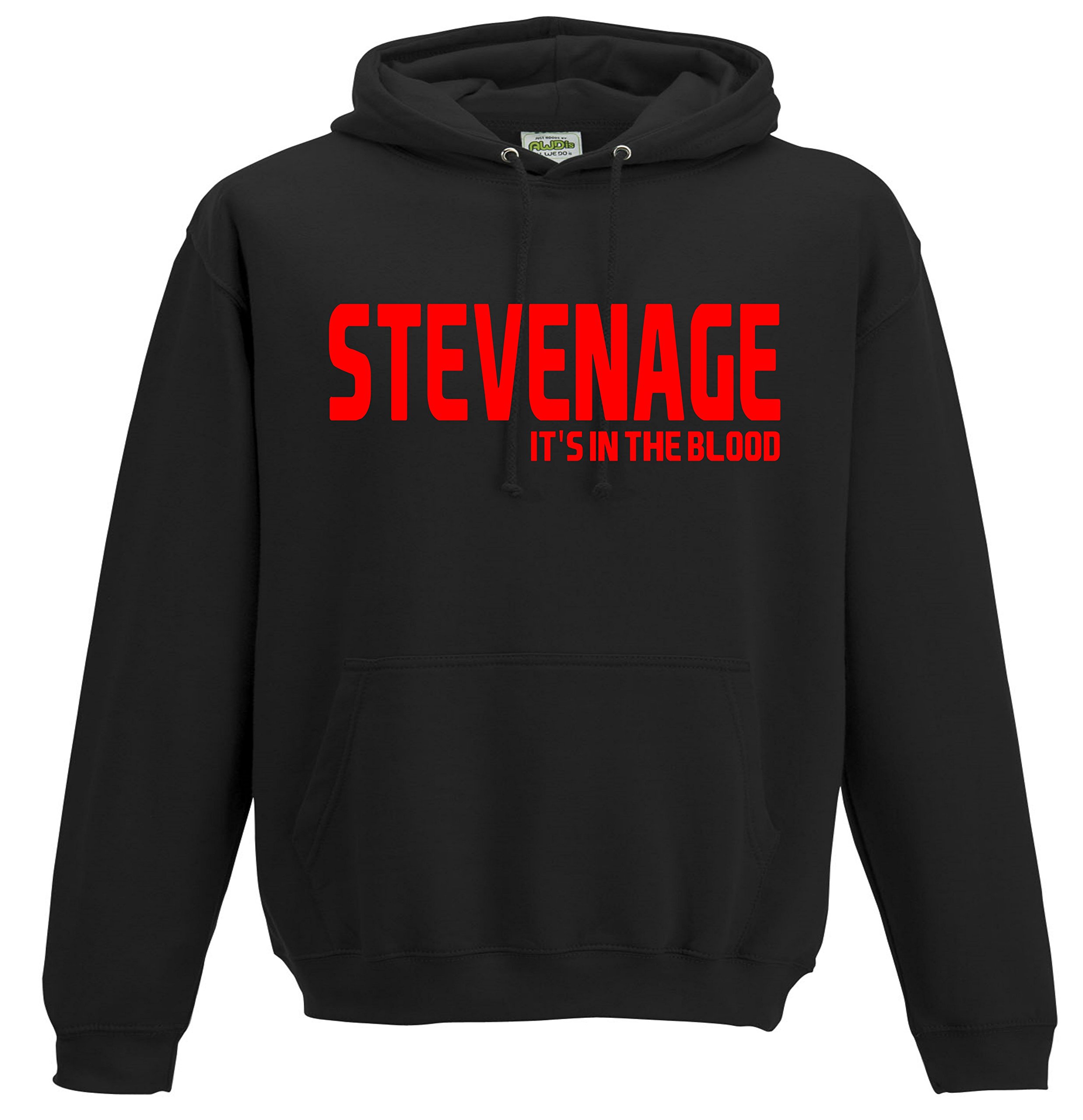Stevenage It's in the Blood TownFootball Gift - Hoodie top jumper FC Present JHD106 (Adult XXL)