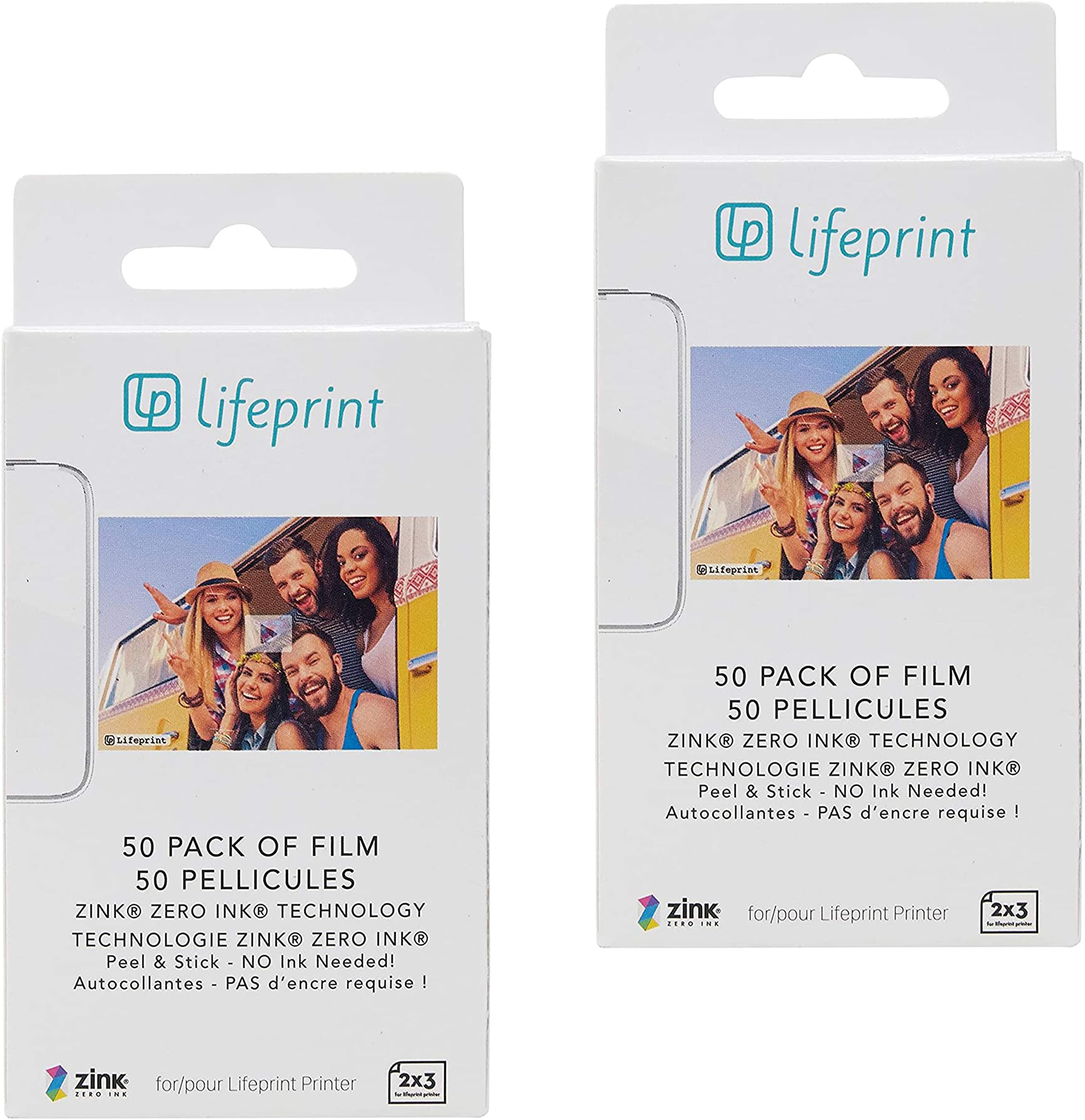 2x3 Premium Zink Instant Print Photo Paper (100 Pack) Compatible with Lifeprint 2x3 Printers