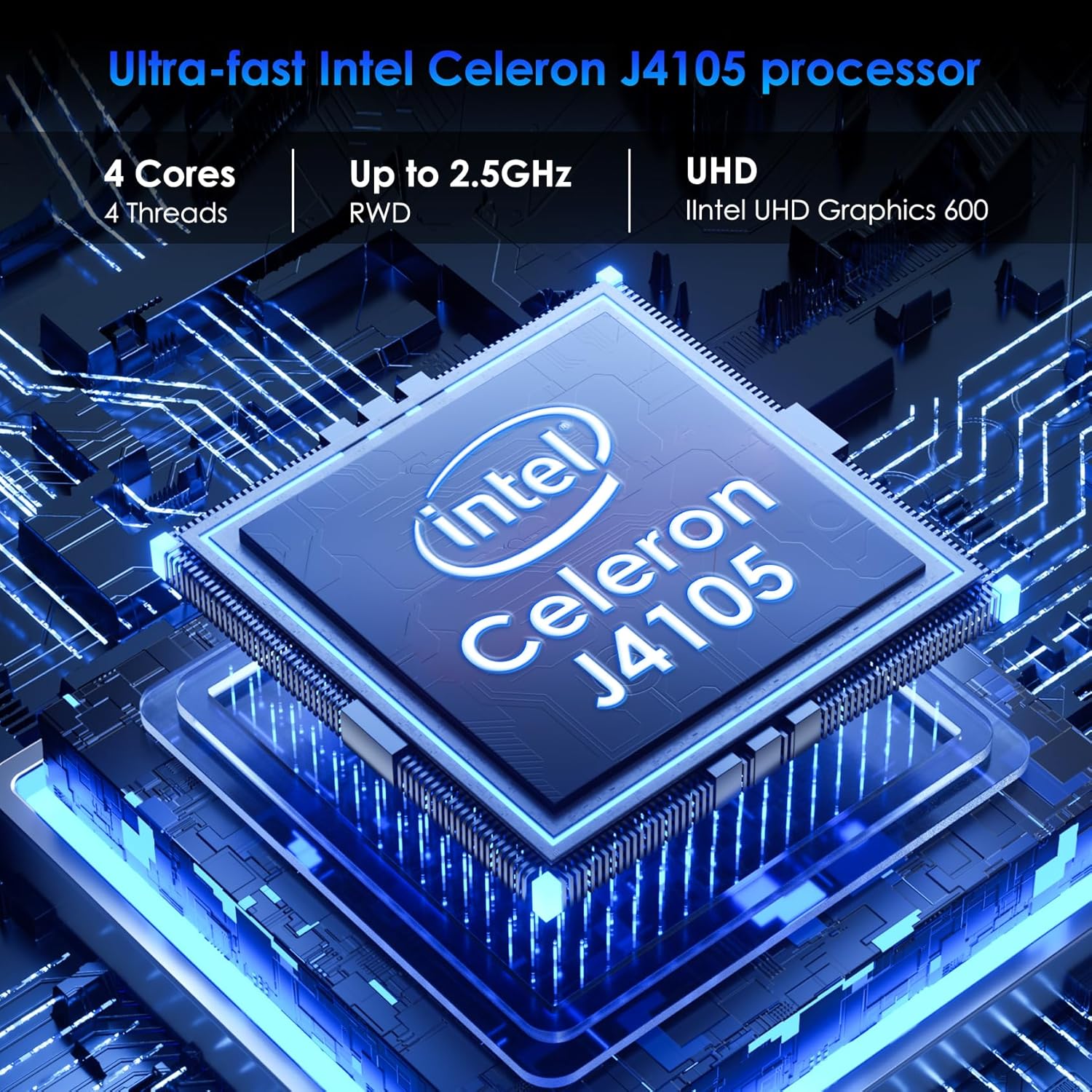 SGIN Computer Portatile 15,6 Pollici, 8GB DDR4 256GB SSD PC Portatile, Intel Quad-Core Processore, 5 G+2.4 G WiFi, 2 USB 3.0, 54720mWH Batteria, Type-C, Memoria espandibile SSD da 1024 GB