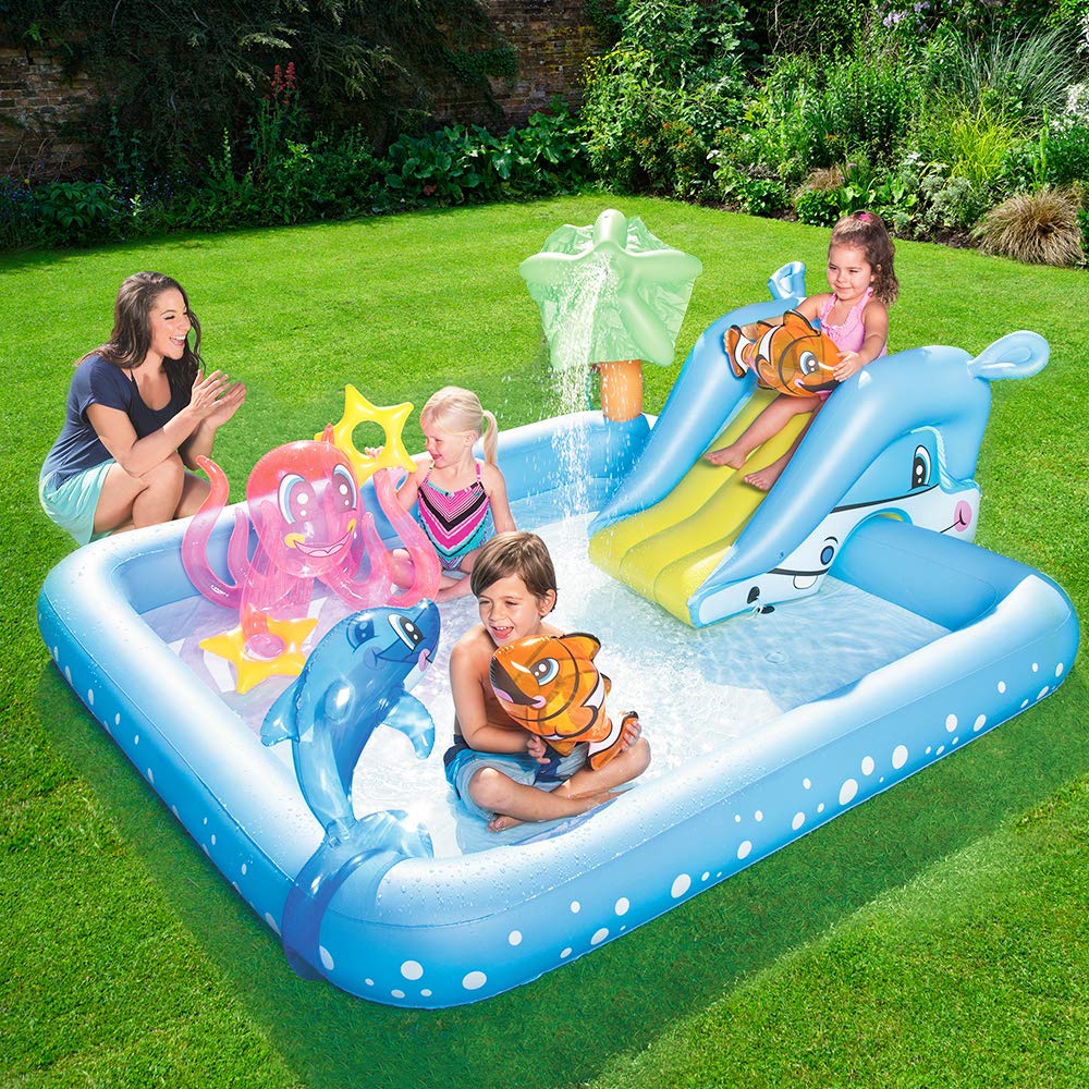 Bestway Fantastic Aquarium Play Pool Basen Dmuchany, 239 x 206 x 86 cm