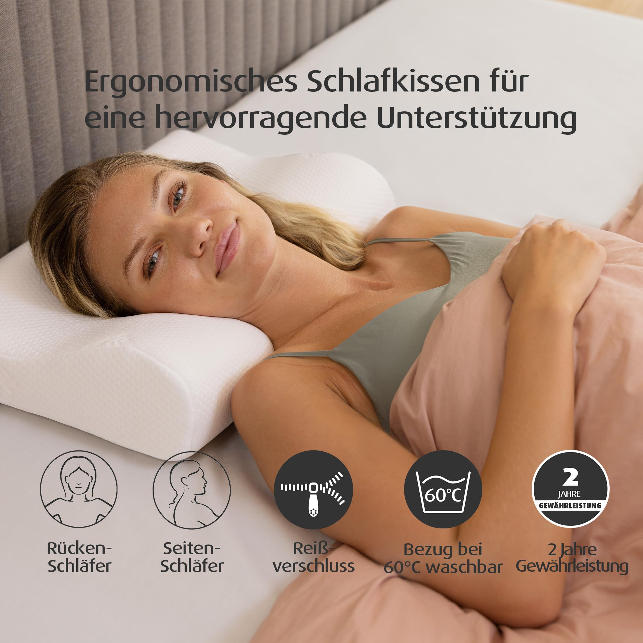 TEMPUR Original Memory Foam Sleeping Pillow, Ergonomic Neck
