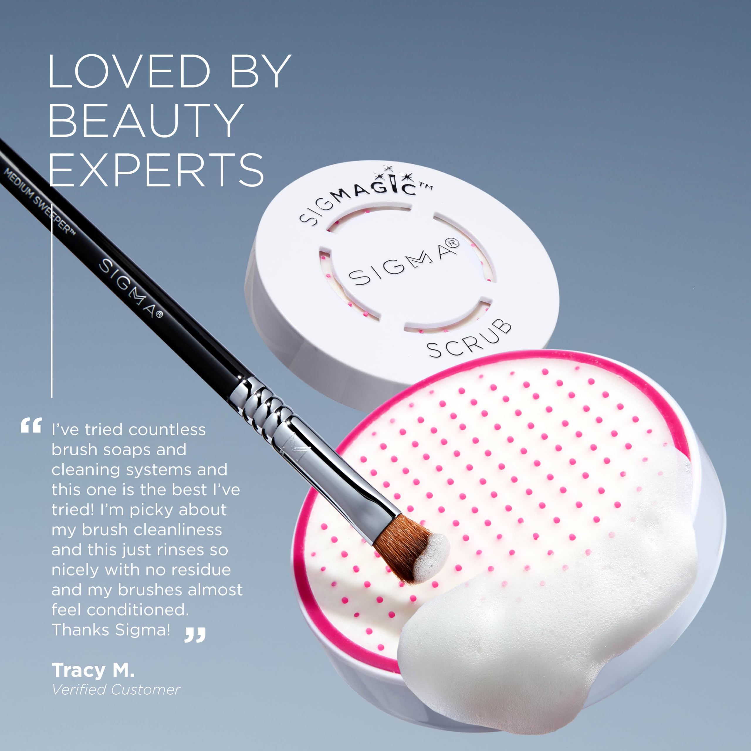 Sigma Beauty SigMagic Scrub 2-in-1 Solid Makeup Brush Cleaner