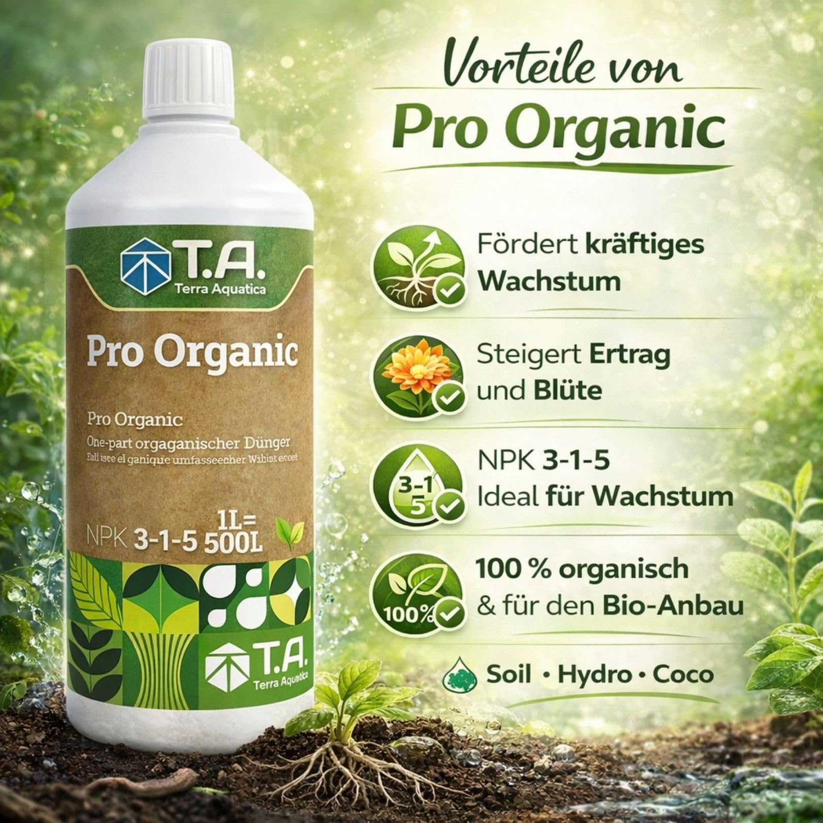 Weedness T.A. Tripack Pro Organic Bloom – Floraison organique professionnelle