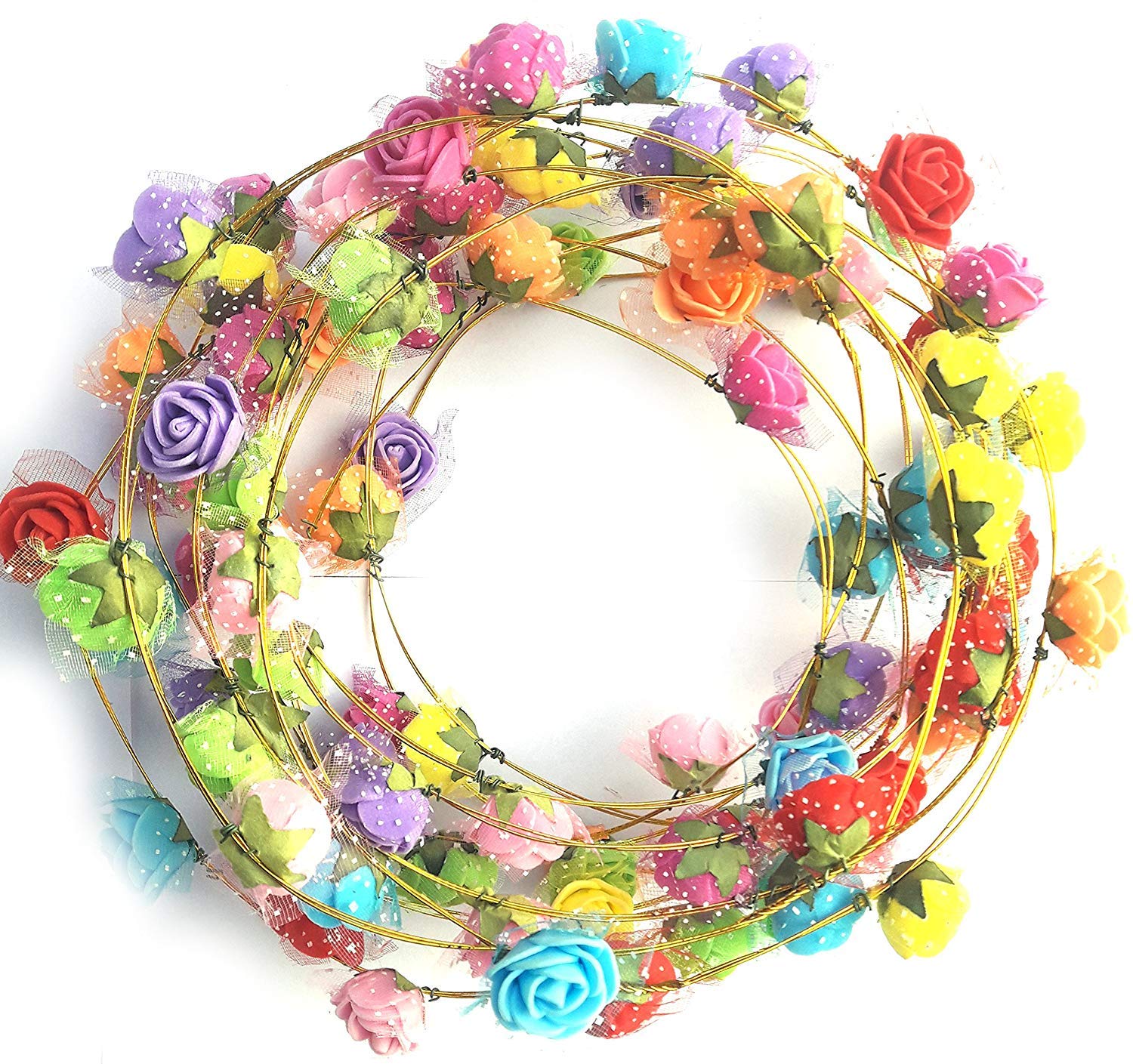 Balloonistics Masti Zone Pack of 12 Valentines Day Party Props Colorful Flower/Floral Tiara Hairband/Headband (B083RZC5D1) Amazon Price History, Amazon Price Tracker