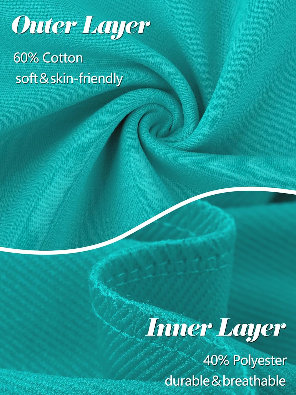 Cooraby 3 Pack Baby and Toddler Boys Crewneck Sweatshirts Kids Solid Cotton Pullover Hoodie Long Sleeve T-Shirts Tops - Image 5